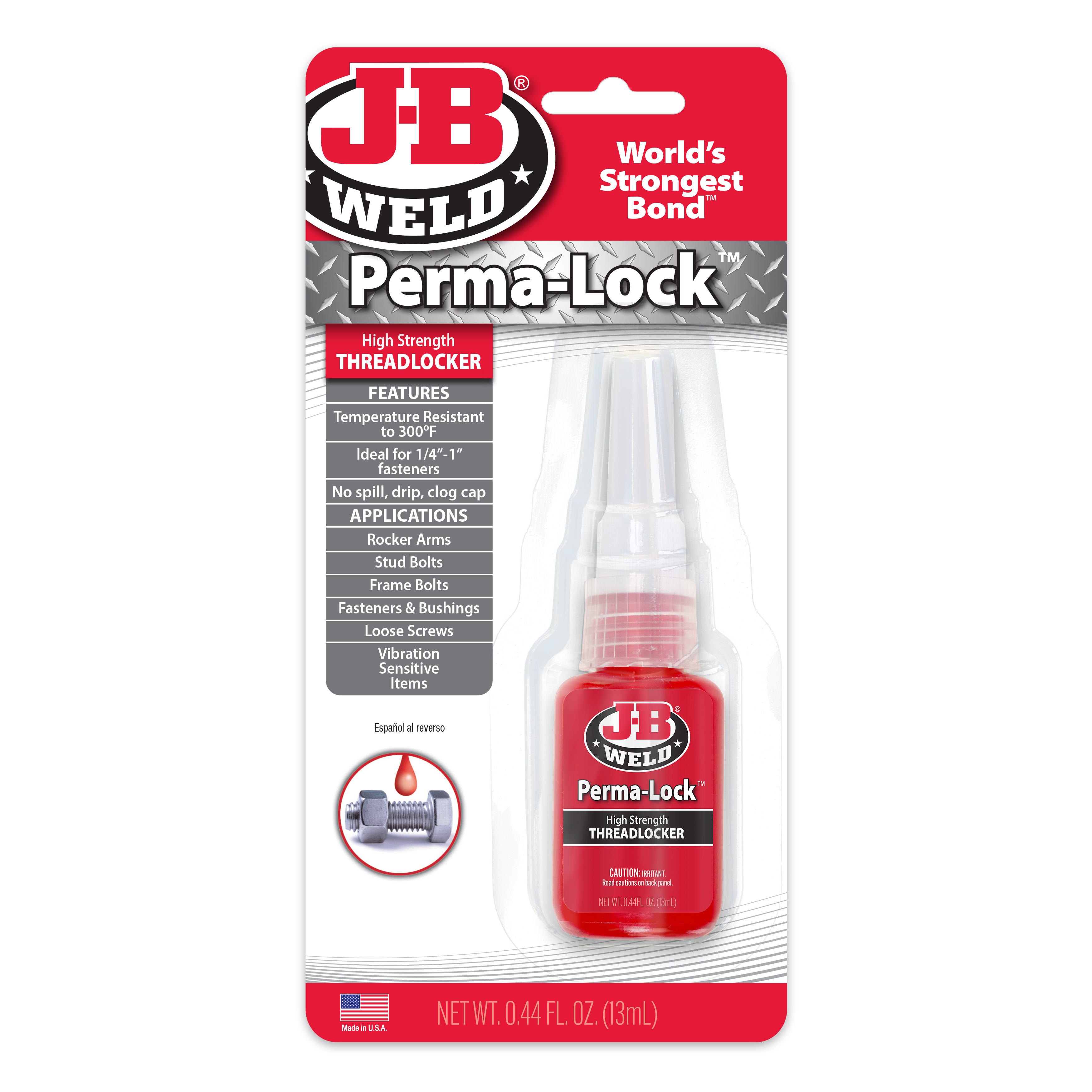 J-B Weld&reg; Perma-Lock&trade; Threadlockers - High Strength